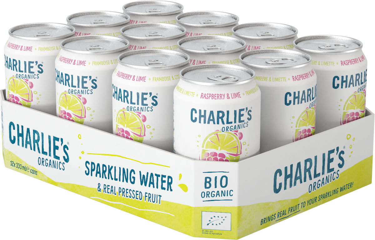 Charlies Organics Raspberry | Tray 12x330ml