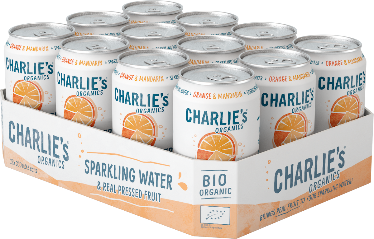 Charlies Organics Orange-Mandarin | Tray 12x330ml