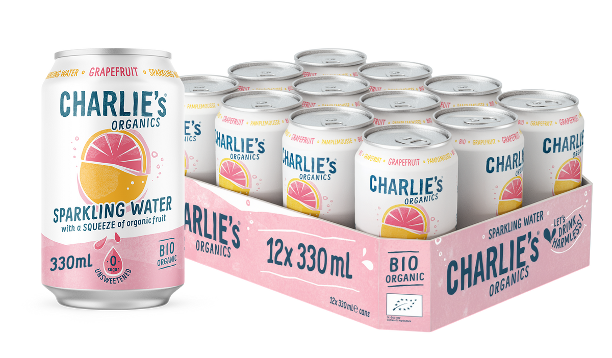 Charlies Organics Grapefruit | Tray 12x330ml
