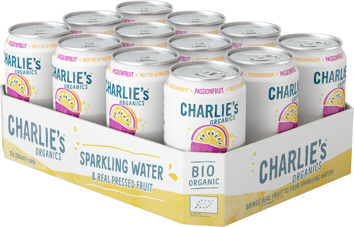 Charlies Organics Passionfruit | Tray 12x330ml