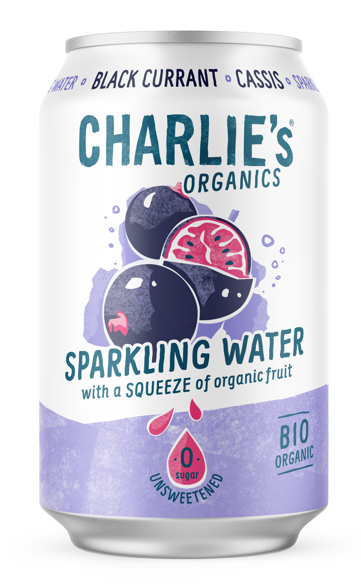 Charlies Organics Black Currant | Tray 12x330ml