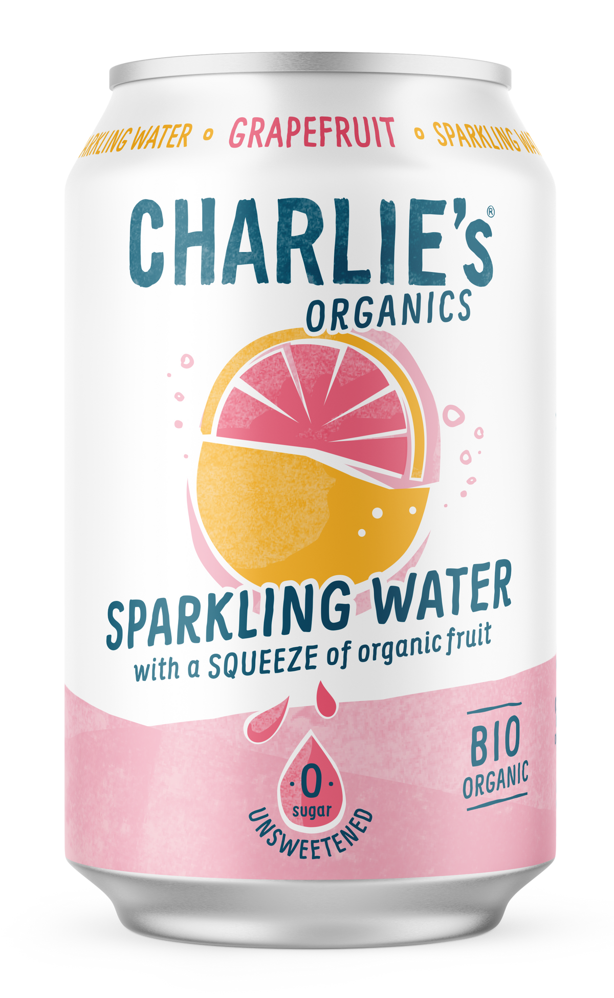 Charlies Organics Grapefruit | Tray 12x330ml