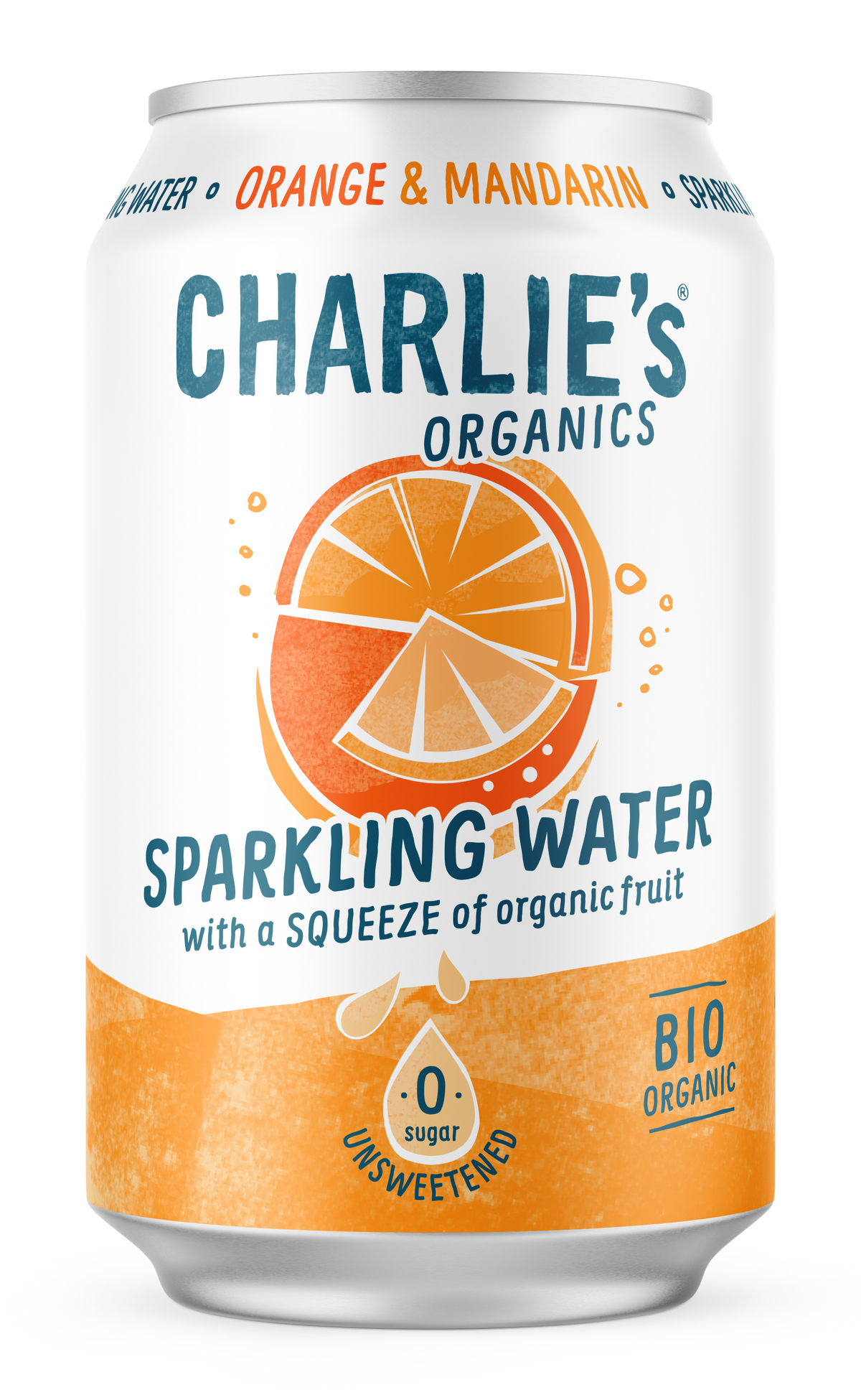 Charlies Organics Orange-Mandarin | Tray 12x330ml