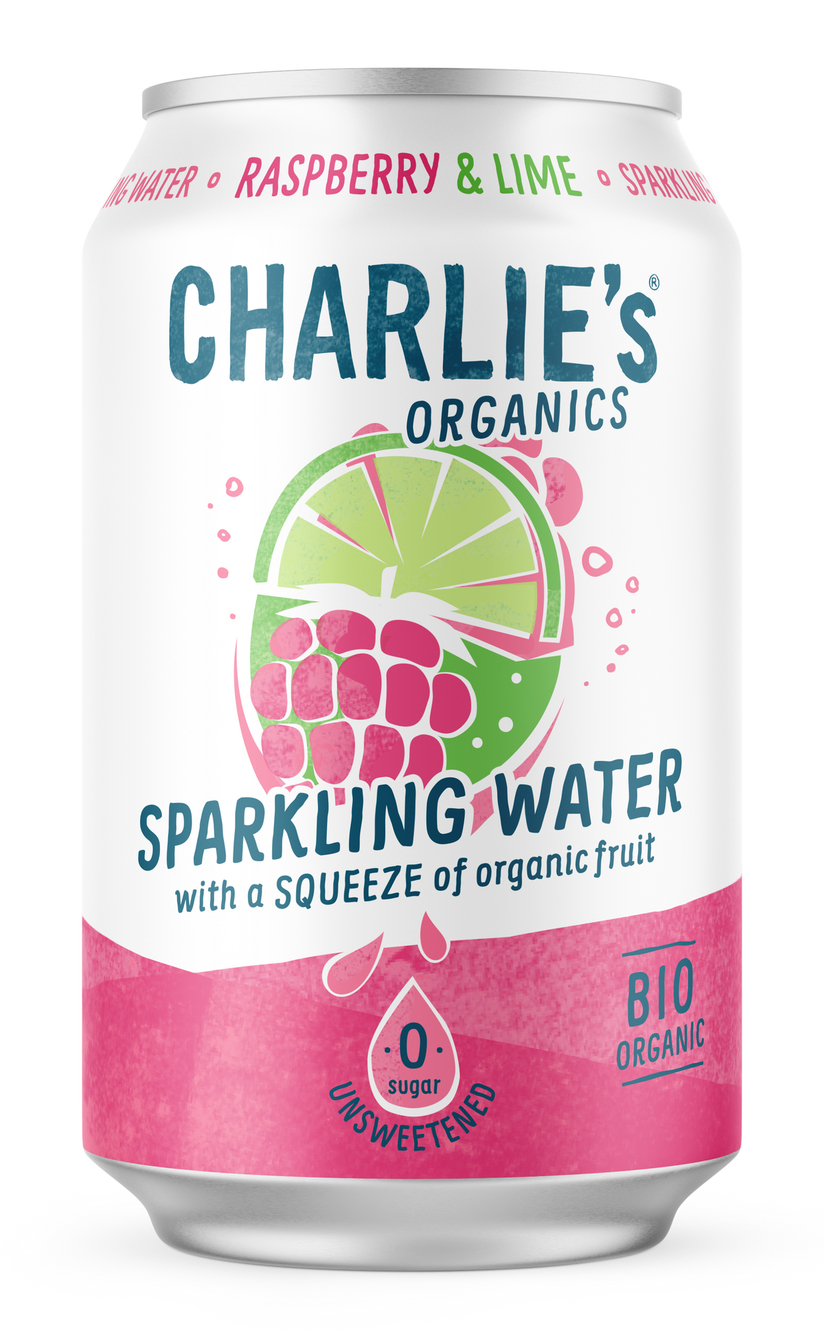 Charlies Organics Raspberry | Tray 12x330ml